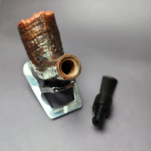 Savinelli Autograph 4 Partially Sandblasted Freehand Estate Briar Pipe, Italian Estates - Image 11