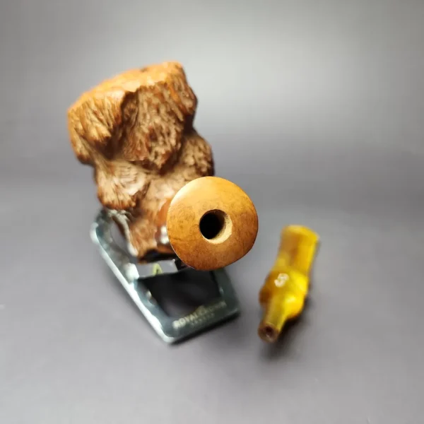 Randy Wiley XL Rusticated Freehand Estate Briar Pipe, American Estates - Image 11