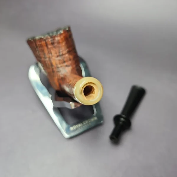 Gregor Lobnik Contrast Sandbasted Dublin w/ Horn Estate Briar Pipe, Unsmoked - Image 11