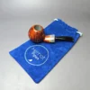 Herriot Pipes Smooth Panel Shank Apple w/ Fordite Handmade Briar Pipe, New - Image 11