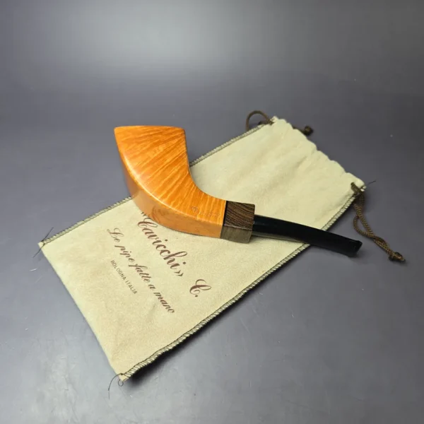 Cavicchi CCCC Grade Smooth Horn w/ Bocote Estate Briar Pipe, Unsmoked - Image 11