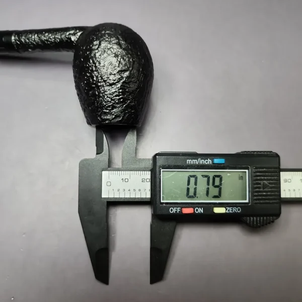 Proxima by Piero Vitale Black Sandblasted Egg Briar Pipe, New - Image 11