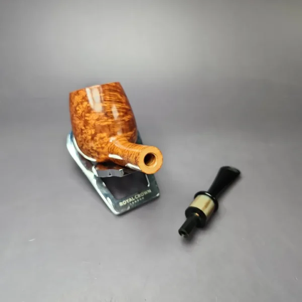 Peter Matzhold Smooth Lovat w/ Horn Estate Briar Pipe, Unsmoked - Image 11