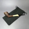 HS Studio Sandblasted Cutty w/ Horn Estate Briar Pipe, Unsmoked - Image 11