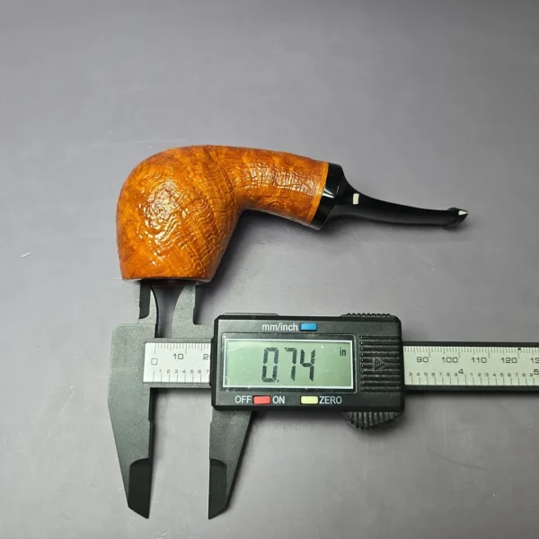 Memo Pipes Sandblasted Brandy Handmade Briar Pipe, New - Image 13