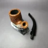 Sydney P. Ram Magnum Sandblasted Bent Billiard Estate Briar Pipe, - Image 12