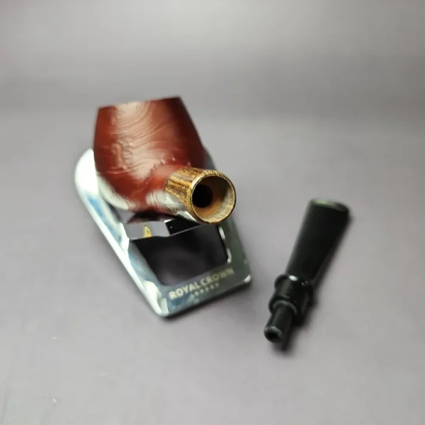 MBSD Briars by Piero Vitale Sandblasted Author w/ Zebrawood Briar Pipe, New - Image 12