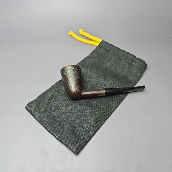 Eclesias Partially Sandblasted "Arne Jacobsen" Dublin Handmade Briar Pipe, New - Image 12