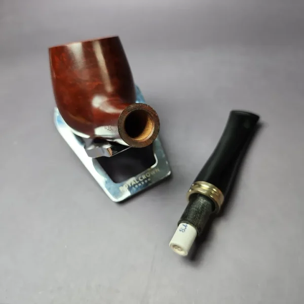 Vauen 3743 Smooth Hawkbill w/ Brass Estate Briar Pipe, Unsmoked, 9mm - Image 11