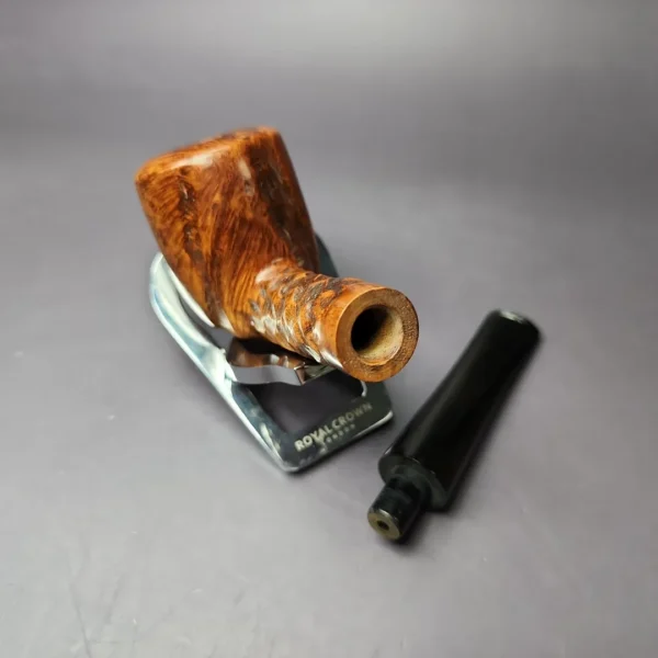 Marxman Jumbo C Rusticated Billiard Estate Briar Pipe, American Estates - Image 12