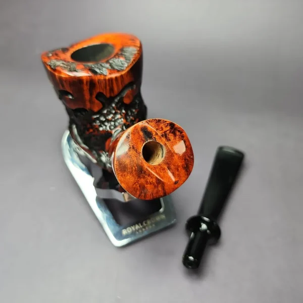 Nording Partially Rusticated Freehand Estate Briar Pipe, Unsmoked - Image 12