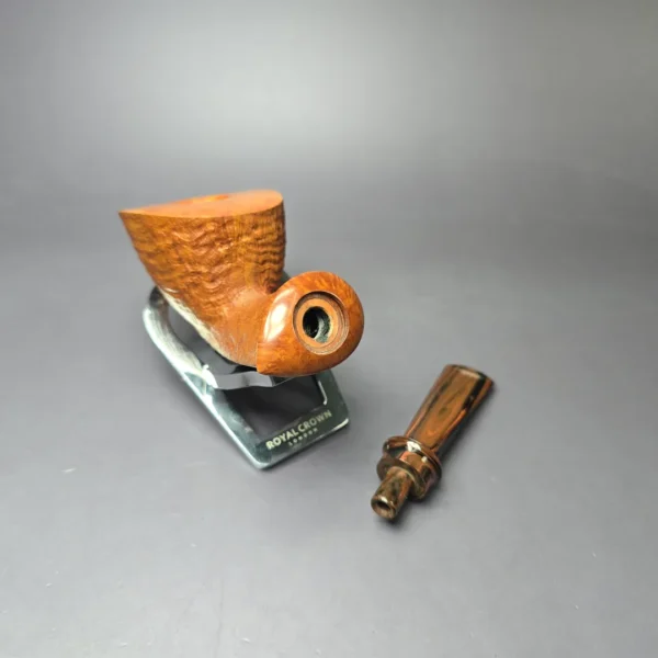 Brandon Brooks Partially Sandblasted Dublin Handmade Briar Pipe, New - Image 12