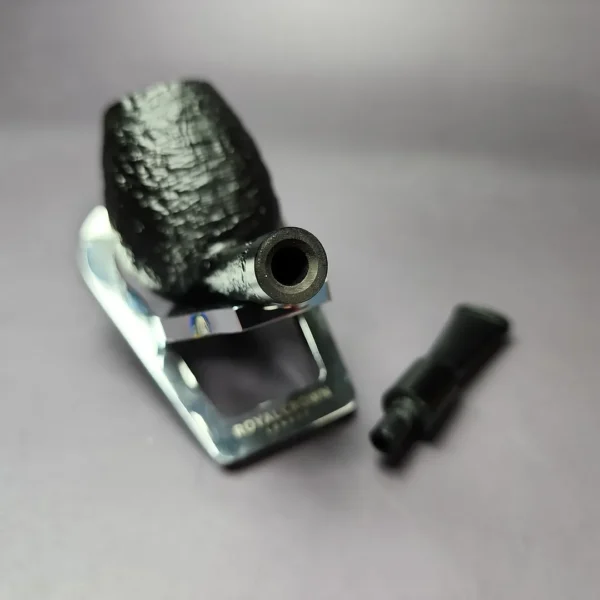 Proxima by Piero Vitale Black Sandblasted Egg Briar Pipe, New - Image 12