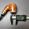 Nording A XL Smooth Bent Billiard w/ Silver Estate Briar Pipe, Unsmoked - Image 12