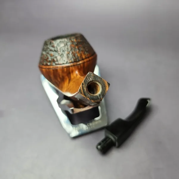 WO Larsen Rustica Part Rusticated Bulldog Estate Briar Pipe, Danish Estates - Image 12