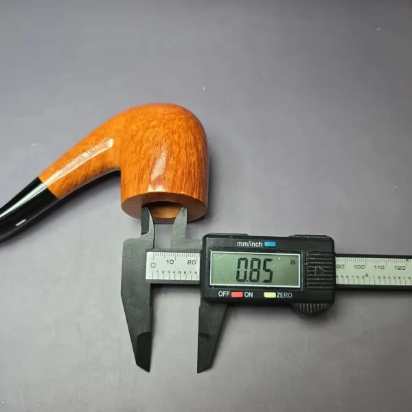 Castello Collection 3K Smooth Bent Billiard Estate Briar Pipe, Unsmoked - Image 12