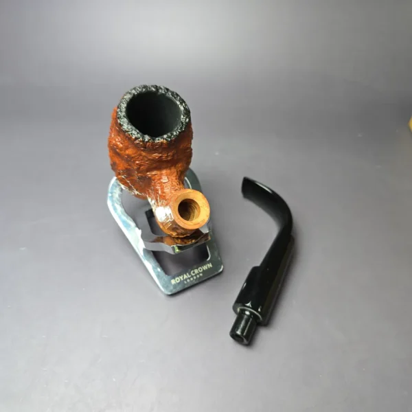 Caminetto Business 176 KS Rusticated Egg Estate Briar Pipe, Italian Estates - Image 12