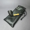 Michael Lindner 2012 D1 Sandblasted Bamboo Dublin Estate Briar Pipe, Unsmoked - Image 12