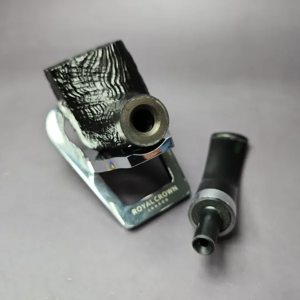 Morgan BlackJack 31 Sandblasted Panel Horn Briar Pipe, New - Image 12