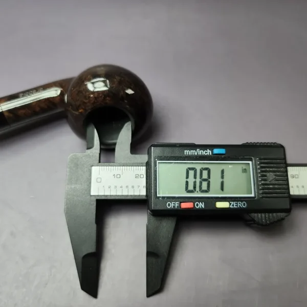 Brebbia Junior Noce 2765 Smooth Author Estate Briar Pipe, Unsmoked - Image 12