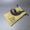 Voboril Pipes Partially Sandblasted Chubby Bulldog Estate Briar Pipe, Unsmoked - Image 12