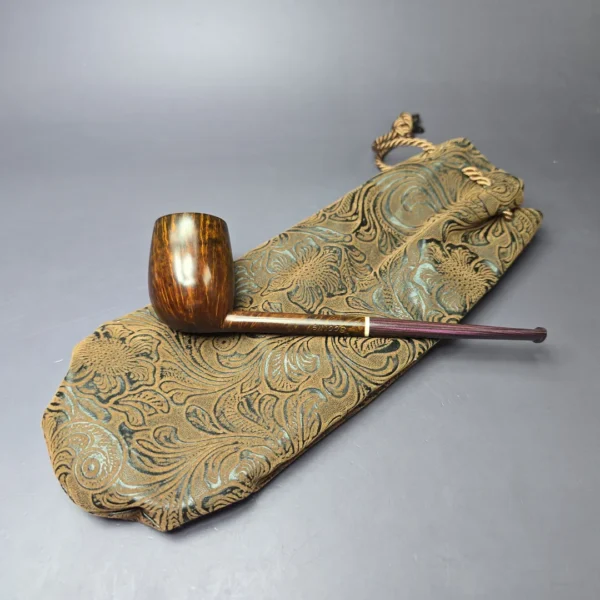 Scottie Piersel Smooth Pencil Shank Billiard w/ Juma Estate Briar Pipe, Unsmoked - Image 13