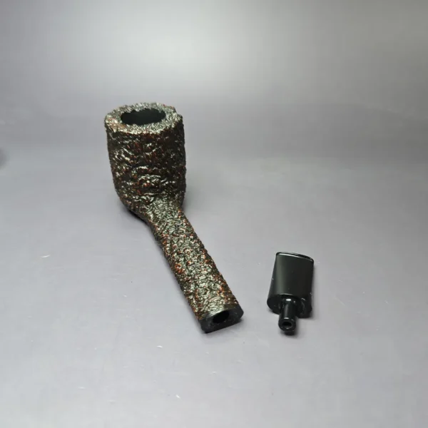 Castello Sea Rock Briar G 32 Rusticated Canadian Estate Briar Pipe, Unsmoked - Image 13