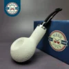 MBSD Meerschaum Silver Rustic Author Block Meerschaum Pipe, New