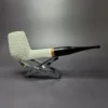MBSD Meerschaum Deluxe Rustic Brandy Block Meerschaum Pipe, Briar-Mortise, New - Image 2