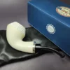 MBSD Meerschaum Silver Reverse Calabash Rhodesian Block Meerschaum Pipe, New - Image 2