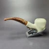 MBSD Meerschaum Deluxe Smooth Acorn Block Meerschaum Pipe, Briar-Mortise, New, 9mm - Image 3
