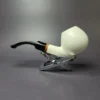 MBSD Meerschaum Deluxe Smooth Egg Block Meerschaum Pipe, Briar-Mortise, New - Image 3