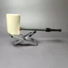 MBSD Meerschaum Deluxe Poker Translucent Block Meerschaum Pipe, New - Image 4
