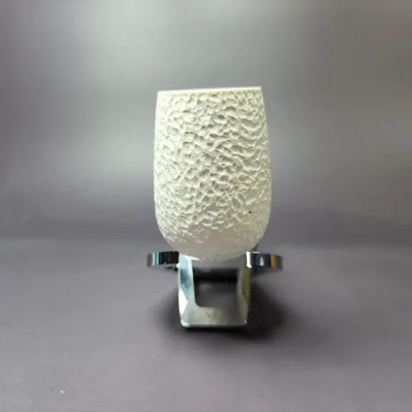 MBSD Meerschaum Silver Reverse Calabash Billiard Block Meerschaum Pipe, New - Image 5