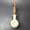 MBSD Meerschaum Deluxe Smooth Acorn Block Meerschaum Pipe, Briar-Mortise, New, 9mm - Image 7