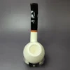 MBSD Meerschaum Deluxe Smooth Egg Block Meerschaum Pipe, Briar-Mortise, New - Image 7