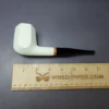 MBSD Meerschaum Deluxe XL Rustic Panel Block Meerschaum Pipe, Briar-Mortise, New - Image 7