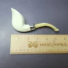 MBSD Meerschaum Silver Smooth Cobra Block Meerschaum Pipe, New - Image 8