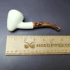 MBSD Meerschaum Deluxe Smooth Acorn Block Meerschaum Pipe, Briar-Mortise, New, 9mm - Image 8