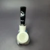MBSD Meerschaum Silver Rusticated Rev Calabash Brandy Block Meerschaum Pipe, New - Image 9