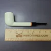 MBSD Meerschaum Deluxe Smooth XL Lovat Block Meerschaum Pipe, Briar-Mortise, New - Image 9