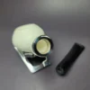 MBSD Meerschaum Silver Rustic Author Block Meerschaum Pipe, New - Image 11