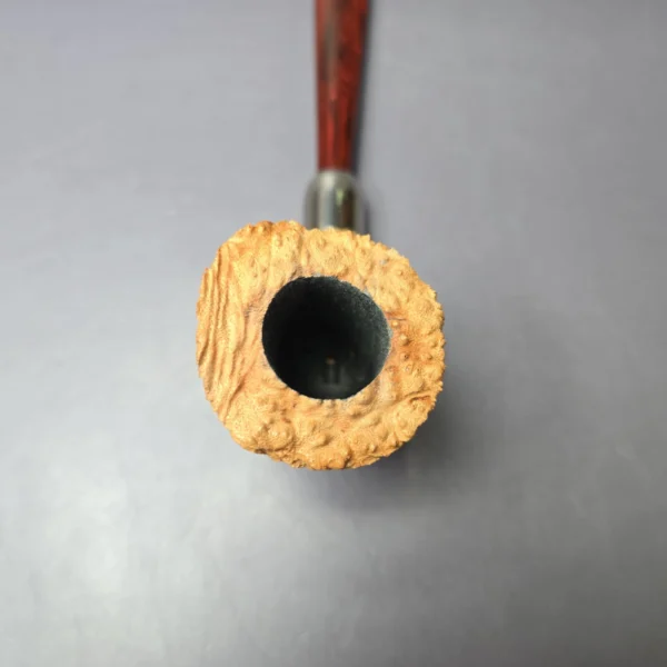 Pipe Tristan Ammonite Rusticated Dublin w/ Silver Handmade Briar Pipe, New - Image 6