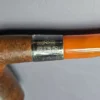 BBB 1907 Smooth Bent Billiard w/ Amber Stem Estate Briar Pipe, English Estates - Image 10