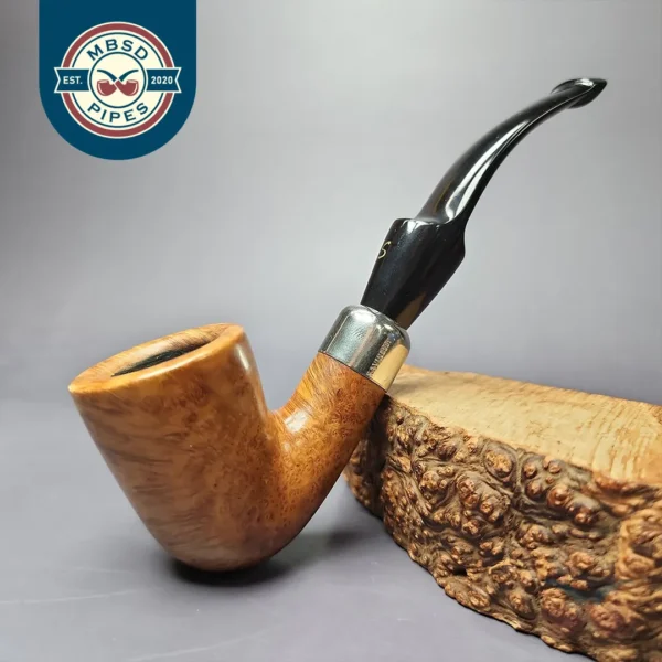 Savinelli Dry System 2611 Smooth Dublin Estate Briar Pipe, Italian Estates