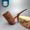 Pipe Tristan Ammonite Rusticated Poker Sitter Handmade Briar Pipe, New