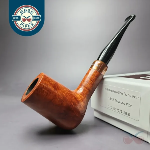 4th Generation (by Ascorti) Forza Fiano Prima 1882 Smooth Stack Estate Briar Pipe, Unsmoked