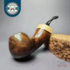 HS Studio Smooth Asymmetrical Blowfish w/ Boxwood Estate Briar Pipe, Unsmoked