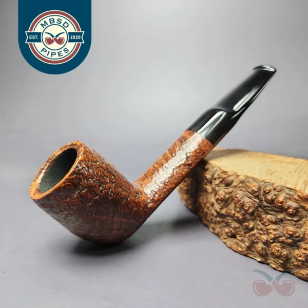 Viby 015 Sandblasted Pear Estate Briar Pipe, Danish Estates
