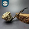 Falcon Extra with MBSD Meerschaum Rustic Dublin Block Meerschaum Bowl Pipe, New